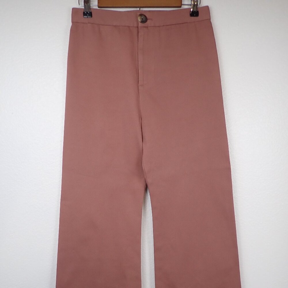 Sea New York Women's 4 Mauve Pink High Waist Wide Leg Pants Trousers
